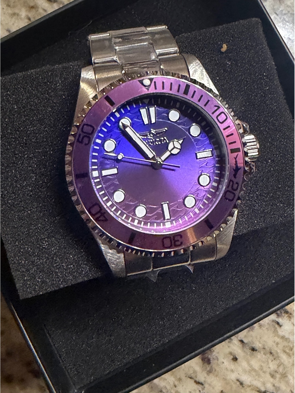 $249 BRAND NEW INVICTA PRO DIVER PURPLE FACE 43mm WATCH - Picture 2 of 9